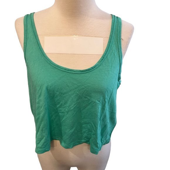 NWOT BP Washed Crop Swing Tank in Green Marine (S) - Picture 8 of 9